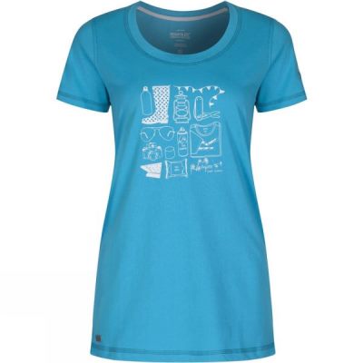 Playeras Regatta Felicia Mujer Azules - Chile MDS680954